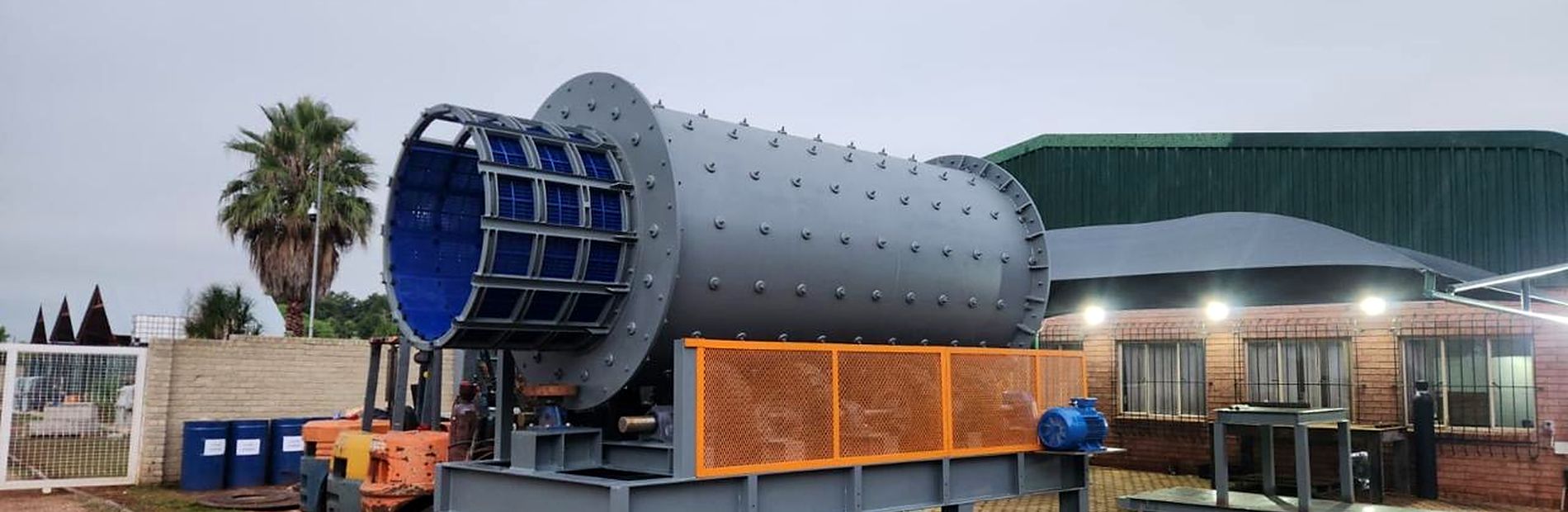 Ball mill assembled at our yard